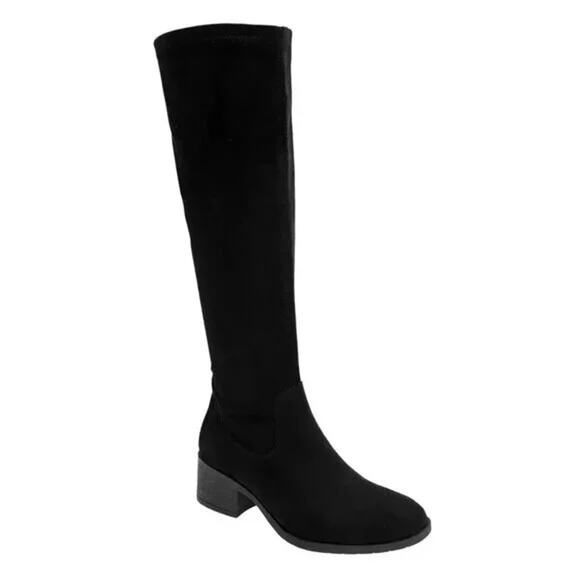 Kenneth Cole Women's Stanford Stretch Tall Boots Black Size 10 - Picture 1 of 5